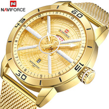 Load image into Gallery viewer, NAVIFORCE Luxury Brand Mens Sport Watch Gold